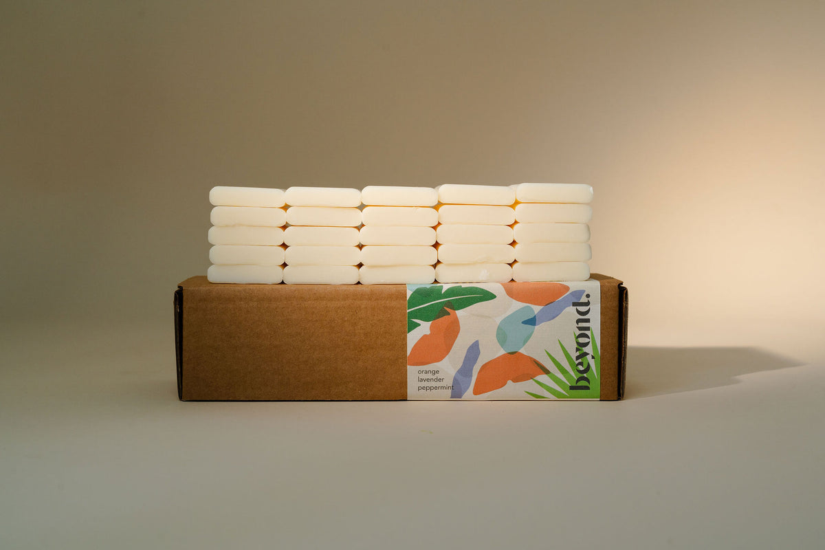 beyond soap mini soap bars orange + lavender + peppermint
